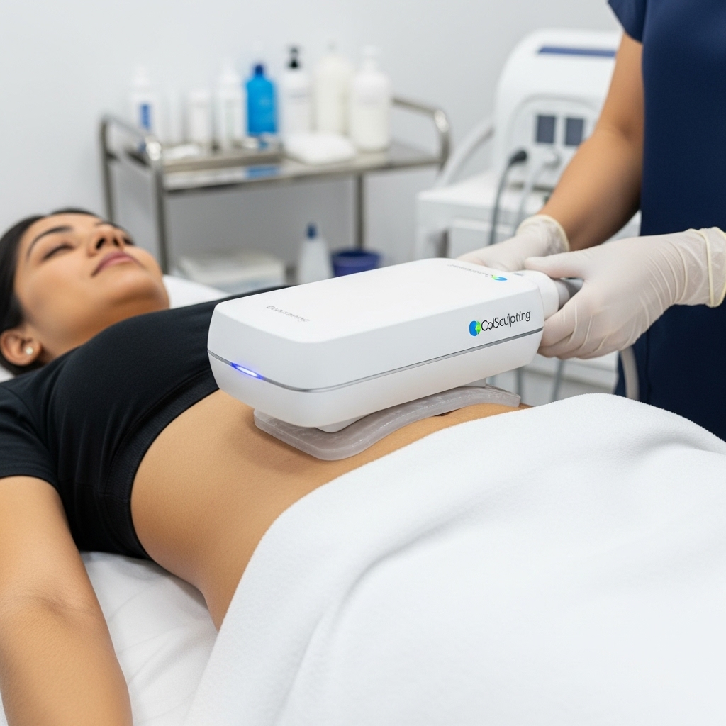 CoolSculpting FDA-approved fat freezing treatment for permanent fat reduction